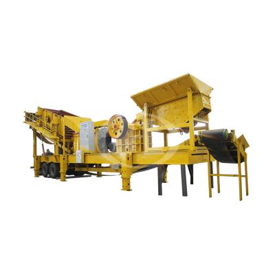 China Factory Price 400TPH Mining Mobile Crushing Plant With Jaw Cone Hammer Crusher Machine for sale