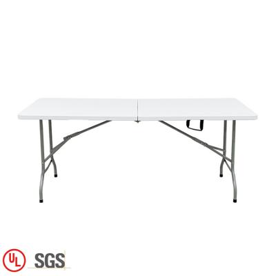 China Foldable High Quality Cheap Rectangular Foldable Tables Modern White Office Folding Table 6ft for sale