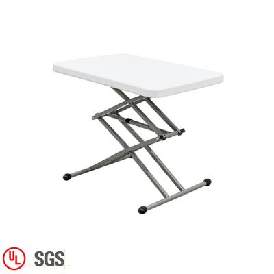 China Foldable Training Writing Height Adjustable Small Outdoor Folding Table Desk for sale