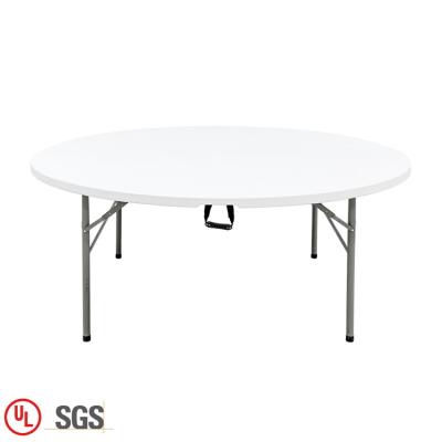 China Wholesale Price Banquet Tables Modern Plastic Dining Room Furniture White Round Folding Tables for sale