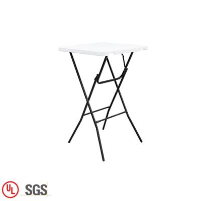 China Small white square plastic folding study folding table cheap and portable wholesale square foldable dining table/table plastic for sale