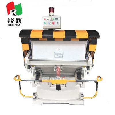 China Other Ruiding ML-800NXL Semi Automatic Flatbed Paper Box Carton Printing Rig Die Cutting And Creasing Machine for sale