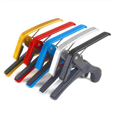 China Classical large hand capo guitar capo wholesale aluminum material strong color of various GUITAR capo acoustic guitar grip for sale