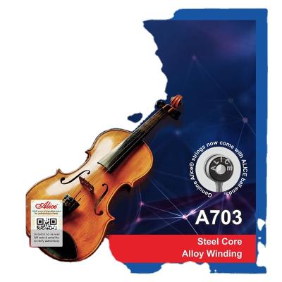 China Alice A703 Stainless Steel Fiddle String Violin Set Strings String EADG Violin Family Bulk Accessory for sale