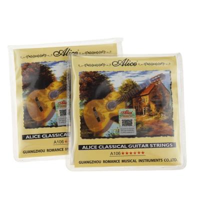 China Classic Nylon Strings A106H Classic Nylon Guitar Accessory Cuerdas de guitarra Cuerdas De de Alice Guitar for sale