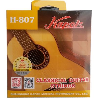 China Classical GUITAR kapok guitar strings H807 original 1 set 6 string good quality automated production for sale