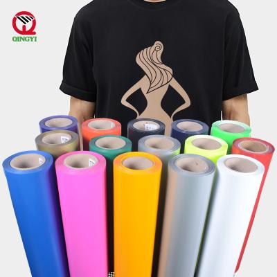 China Custom Printable T-shirt Apparel Textile PVC PU Press Vinyl Rolls HTV Film Heat Transfer Vinyl For T-shirt Apparel Logo for sale