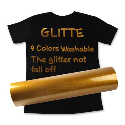 China Easy to cut and weed Qingyi glitter roll pu cable textil vinyl htv heat transfer wholesale heat transfer vinyl for clothing for sale