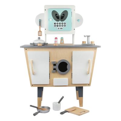 China Pretend Play Toys Wooden Game Robot Kitchen T65639 for sale