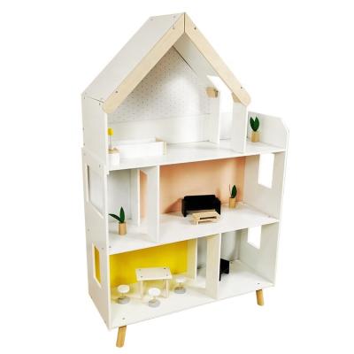 China Wooden Dolls House Sale Girls Wooden Dolls House Large Wooden Toy Chest For Wholesale T70301 for sale