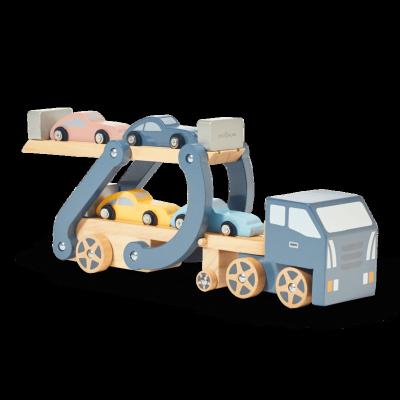 China Ride On Wooden Toy High Quality Educational Wooden Truck Toys Beam For Wholesale T70254 for sale