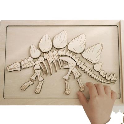 China Handmade early archaeological dinosaur puzzle boys and girls puzzle children's education frontier educational toy three for sale