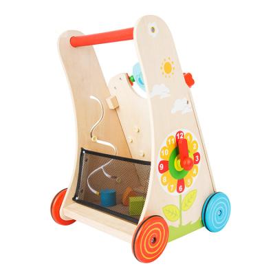 China Toy Direct Selling Educational Ride On Baby Push Toys Wooden Toy Set For Walking T65624 for sale