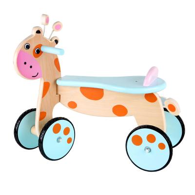 China Ride On Toy 2022 New Arrival Children Toy Baby Wooden Ride On Toy Car Spin-Around Wooden Children Balance Bike Age 3+ for sale