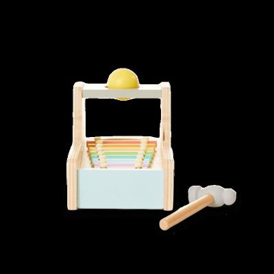 China Hot Sale Educational Toy Tool Kit Electronic Wooden Hammer Toy For Kids for sale