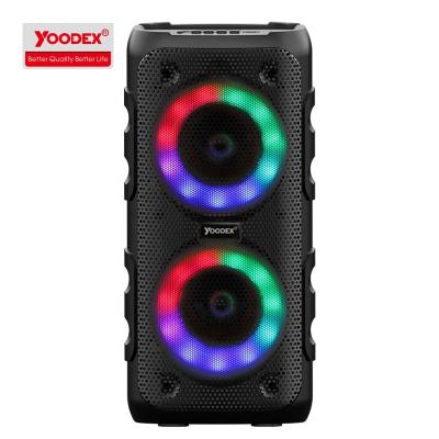 China LED Flashing Light Yoodex Speaker 5W Waterproof High Quality Radio Stereo Portable Speaker For Outdoor for sale