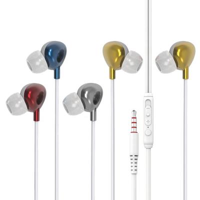 China Yoodex F20 Metal Shell In-Ear 3.5mm Comfortable Wearing Earphone With Microphone Volume Control Bass Stereo Headphones For Mobile Phone for sale