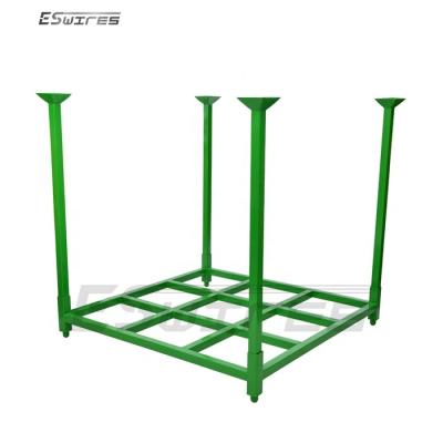 China Corrosion Protection Heavy Duty Steel Pile Rack Rack Mat Storage Mail Pallet For Cloth Roll Storage for sale