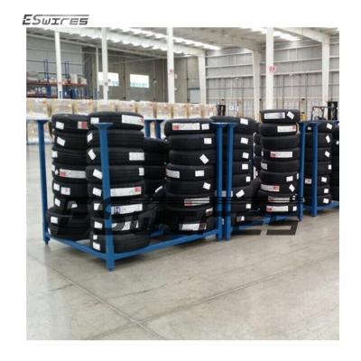 China Corrosion Protection Tire Stretching Vinasses Tire Rack Stackable Heavy Duty Industrial Tire Rack Powder Coating for sale