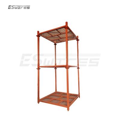 China Corrosion Protection Welded Heavy Duty Warehouse Spare Storage Stacking Metal Tire Rack for sale