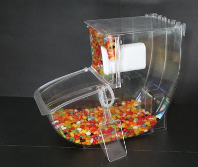 China Clear Transparent Acrylic Supermarket Rice Dispenser for sale