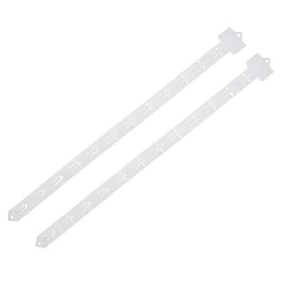 China Supermarkt Wholesale Customized Good Quality Wide Plastic Merchandise Staple Strip With Small Head For Hanging Products In Store for sale