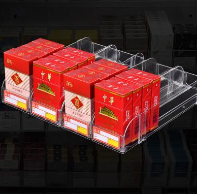 China Retail store supermarkets automatically push and pull cigarette display racks for sale