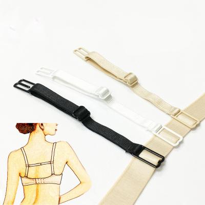 China Comfortable adjustable bra straps backing elastic with durable super soft nylon adjustable elastic buckle straps for sale