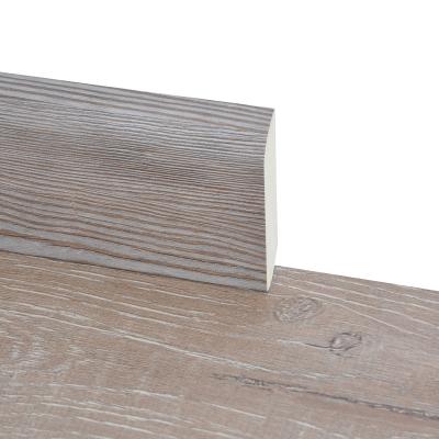 China Modern Staircase Flush Nose Board Skirting PVC T-Moulding Stairnose Reducer Flooring Accessories for sale