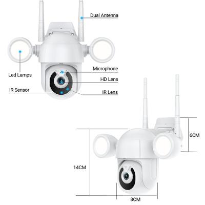 China Wireless IP Camera Security CCTV PAN-TILT Wifi Camera Cam Support 128 Outdoor Memory Card for sale