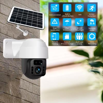 China IP APP Outdoor GSM SIM Card Surveillance Security Farm PTZ Night Vision Wildlife Live Streaming Solar Powered 4G Wildlife Camera for sale