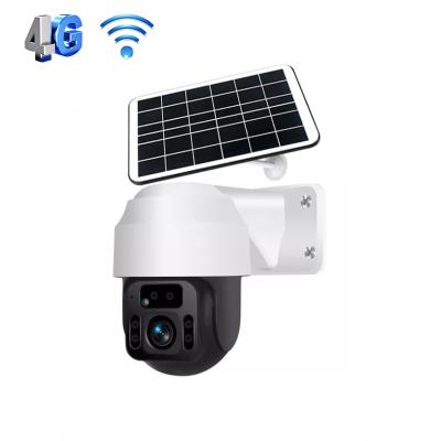 China NEW NIGHT VISION Wholesale 4G IP Camera Solar CCTV With 12000mAh Solar Panel Powered Wireless Camera for sale