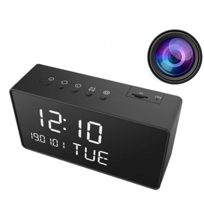 China NIGHT VISION Howell Home Office Use CCTV Night Vision WIFI Digital Clock Spy Camera P2P Connection Invisible Wireless Clock Hidden Camera for sale