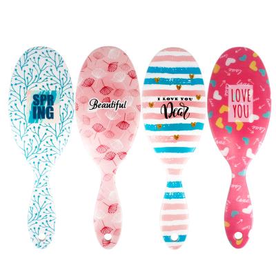 China All High Quality Customized Massage Rose Hair Color Comb , Anti-Static Hair Brush for sale