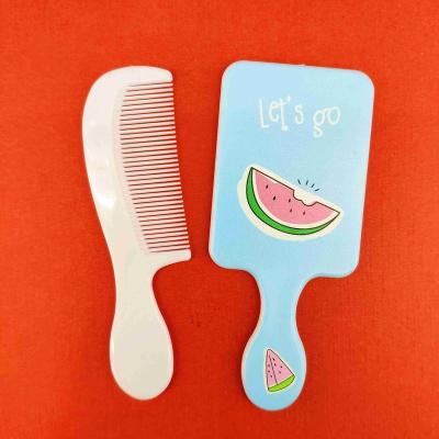 China Cheap Eco - Friendly Pocket Mirror Mirror With Plastic Comb And Comb Mirror Set for sale