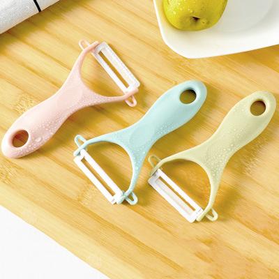 China Viable Durable Ceramic Multifunctional Accessories Fruit Vegetable Peeler Potato Carrot Grater Cutter Sharp Peeler Slicer Kitchen Gadge for sale