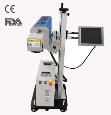 China CRD 30W 40W 55W CRD 30W 40W 55W Laser Coding Laser Coding Machine Automatic Fly Marking System Programmable Flight Line Laser Marking Machine Flow Line for sale