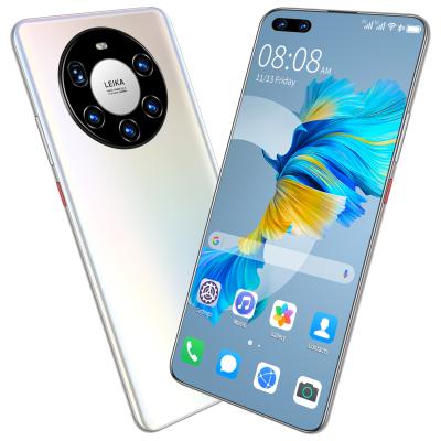 China Android 10.0 Display Dual SIM Card Mobile Phone Hot Selling Mate 40 Pro+ Full Face 12G+512G Unlock Mobile Phone Mate40 Pro+ Smartphone for sale