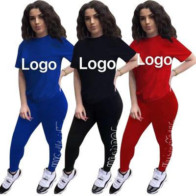 China Custom LOGO Blank Two Piece Pants Women's Tracksuits Tracksuits Sweatsuit QUICK DRY Casual Clothing Set QUICK DRY for sale