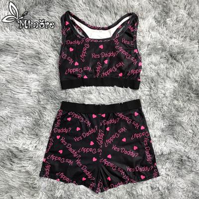 China Daddy Yes Design Fashion Mimore Two Piece Set Black QUICK DRY QUICK DRY For Women Dress for sale