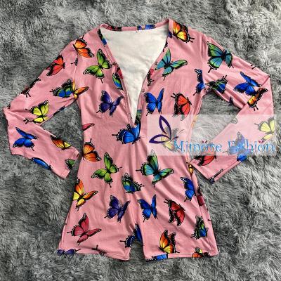 China Butterfly QUICK DRY Onesie Wholesale Fashion Mimore Design Adult Sexy Women Pink QUICK DRY Onesie for sale