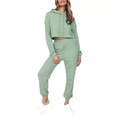 China Solid Color Sweater Activewear Breathable Sweater Sportwear Zipper Set Two-Piece Ladies Ladies Tracksuit Breathable for sale