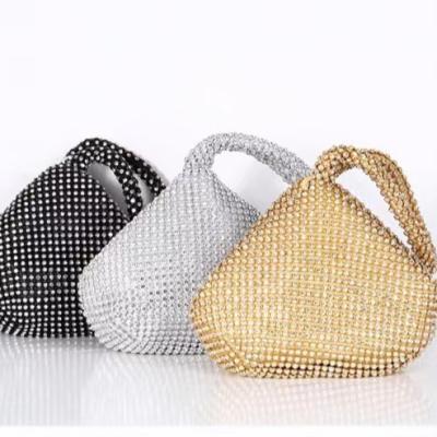 China Luxury Same Bag Fashion Women Anti Theft Party Bags Anti Theft Party Diamond Bag Purses Rhinestones Clutch for sale