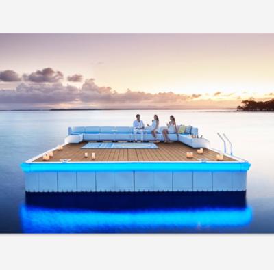 China Lake River Sea Applied Platform Modern Floating Platform Jumping Swimming Platform for sale