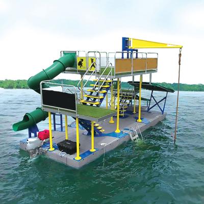 China Home Marine Hardware Fittings Water Island Platform / Water Customized Floating Platform / Jumping Platform and Diving Platform for sale