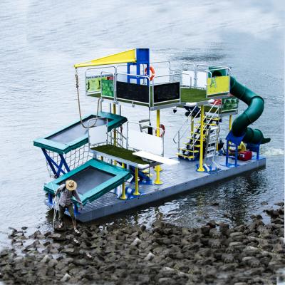 China Marine Hardware Fittings Water Park Heavy Duty Water Floating Platform Home Water Jumping Platform / Water Jumping Platform For Sale for sale