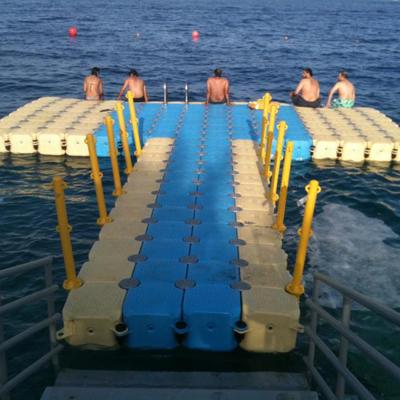 China Eco-friendly Cheap Price Floating Dock Sections Floating Bridge Pontoon Plastic Floating Dock Pontoons for sale