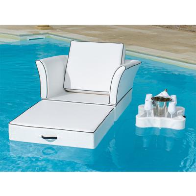 China Folding Pool Folding Bed Eva Foam Pool Float Leather Floating Leather Chair 190*80*17cm for sale