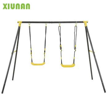 China Outdoor metal swing set for children and children in the garden for sale