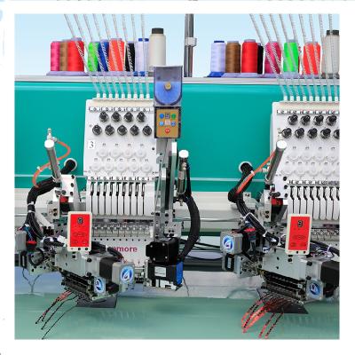 China Cheap embroidery machine price15 needles 4 heads embroidery machine hat 3d embroidery for sale